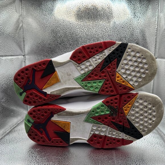 Size 10.5 Air Jordan 7 Retro Hare 2015 White Mens High Athletic Shoes 304775-125